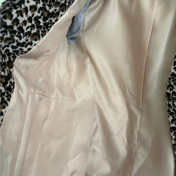 NWOT Rebecca Taylor Leopard Print Velveteen Double Breasted Blazer Jacket Size 8 - Picture 6 of 6